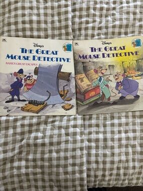 2 Disney The Great Mouse Detective Picture Book